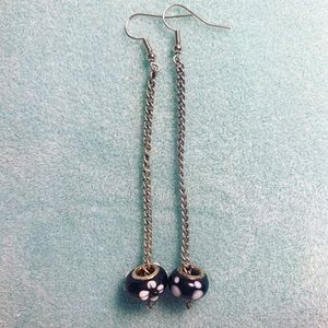 ☆ custom yin & yang ball chain dangle earrings ☆